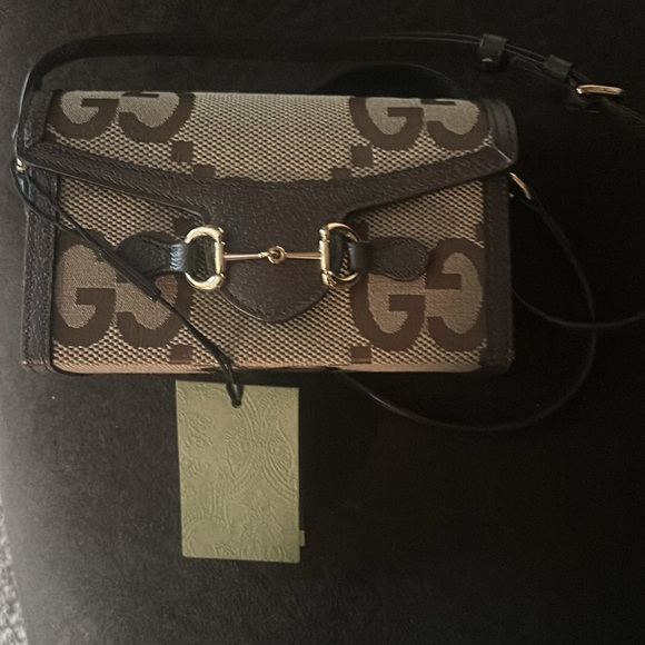Brand new with tag Gucci Horsebit 1955 jumbo GG mini bag. - Picture 3 of 5